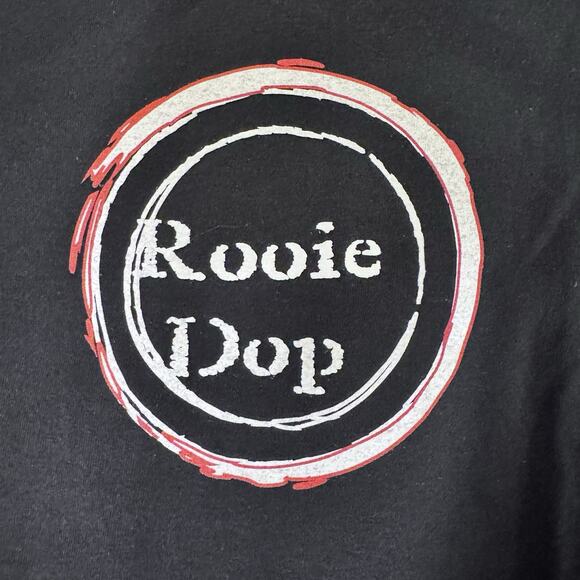 Vintage Gildan ROOIE DOP Beer T-Shirt L Men's Black Netherlands Craft Brewery - Picture 1 of 6